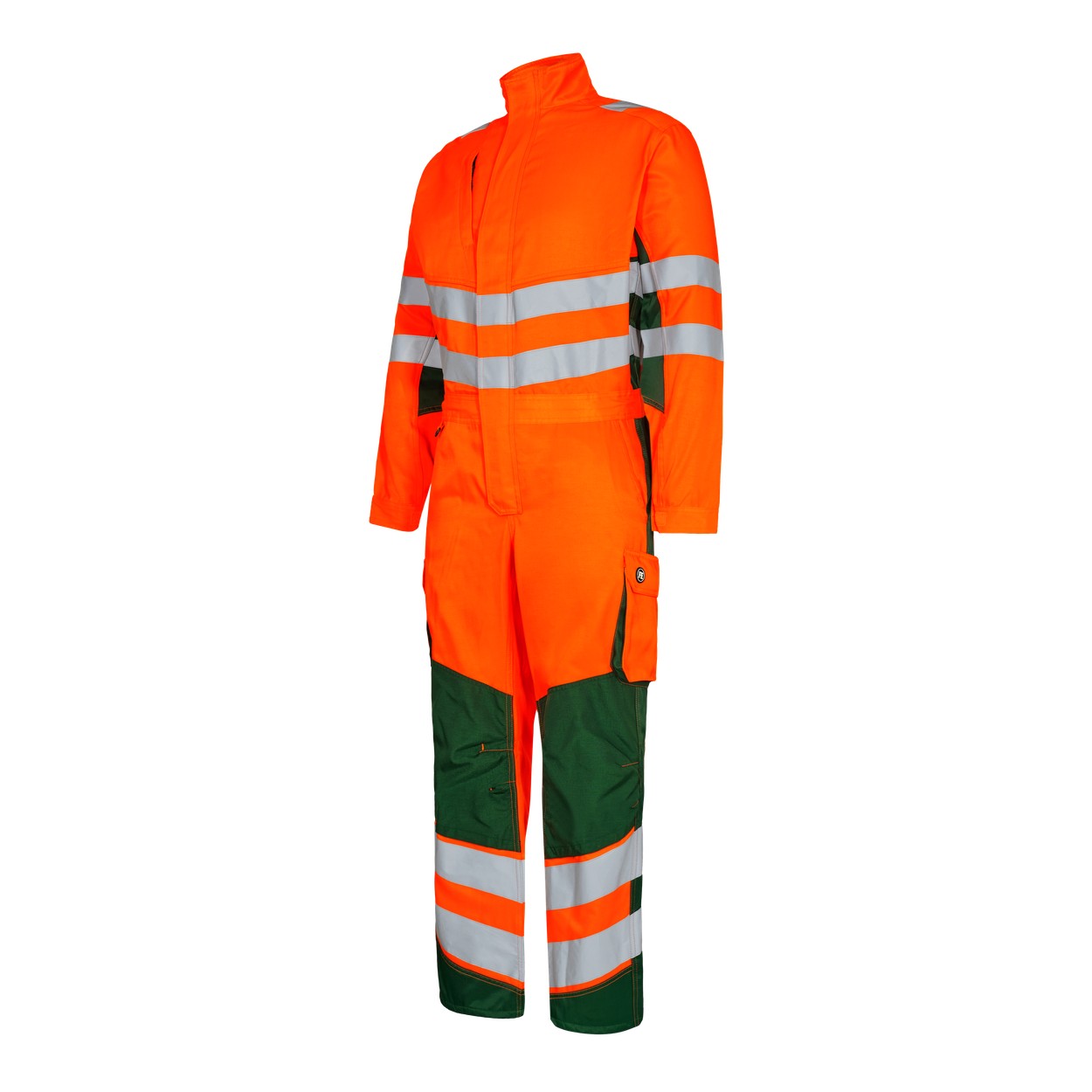 ENGEL Safety Light Overall in Orange/Grün, Größe XS