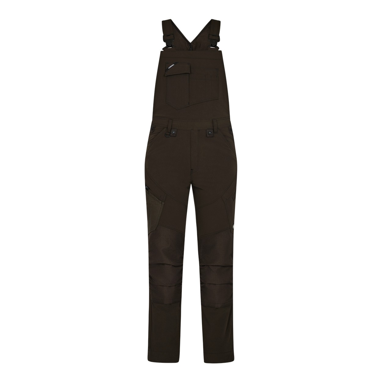 ENGEL X-treme Latzhose mit 4-Wege-Stretch in Mokkabraun, Größe 26