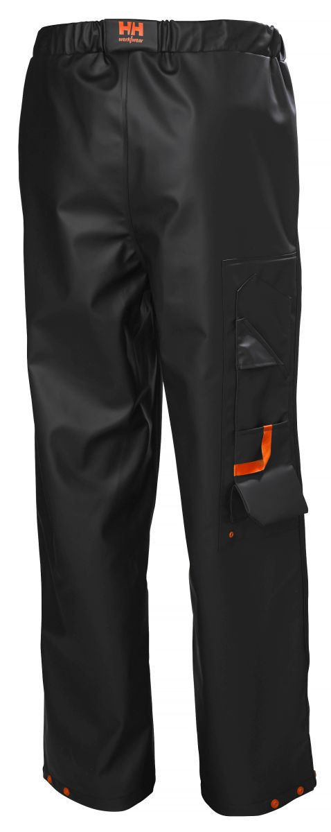 Wasserfeste Regenhandwerkshose Gale in Black, Gr. 4XL von Helly Hansen Workwear