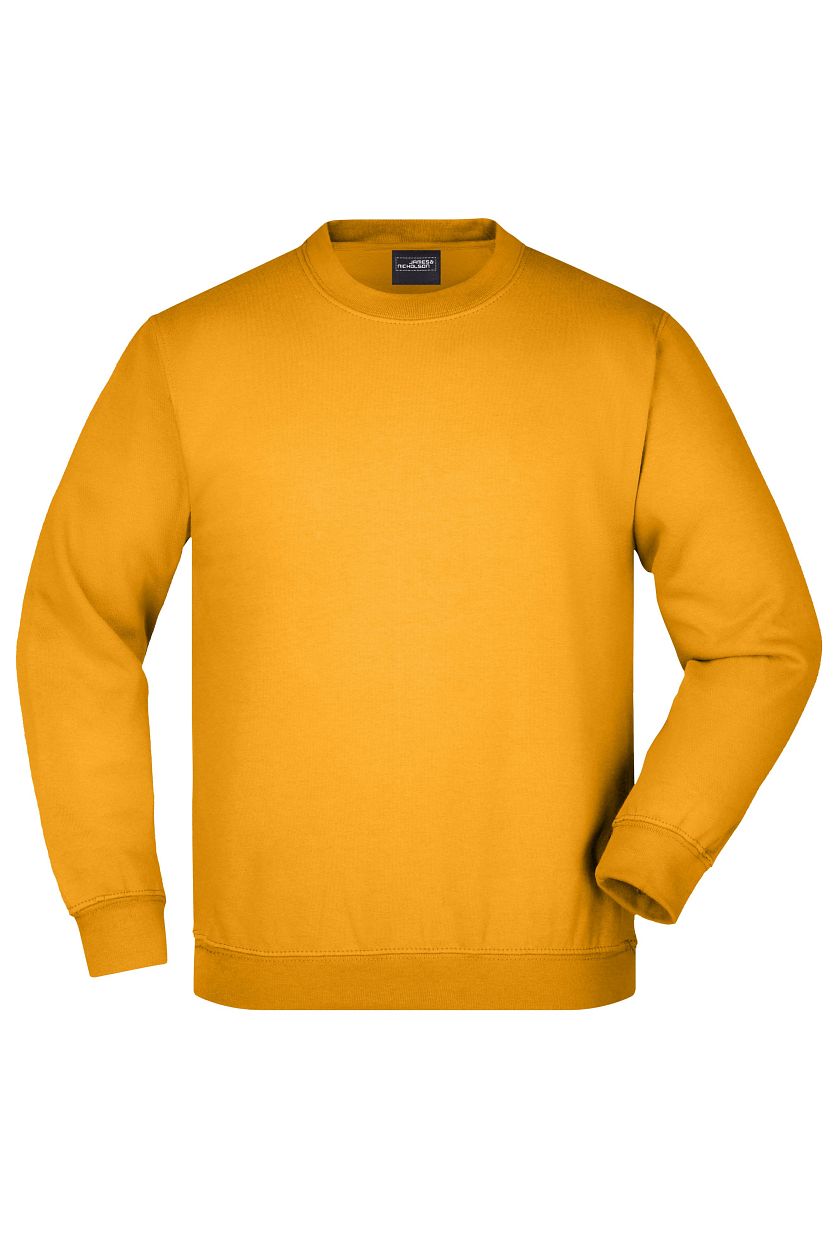 Round-Sweat Heavy Junior "JN040K" in Gold-Yellow, Größe 2XL - Daiber