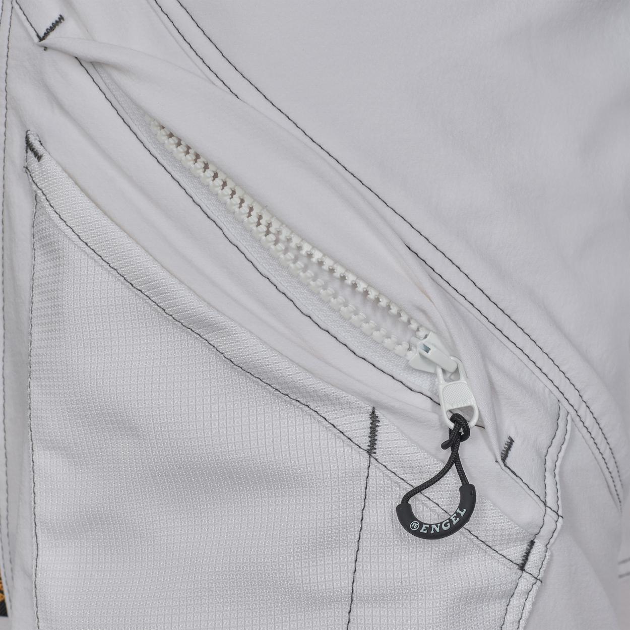 ENGEL X-treme Latzhose mit 4-Wege-Stretch in Weiss, Größe 26