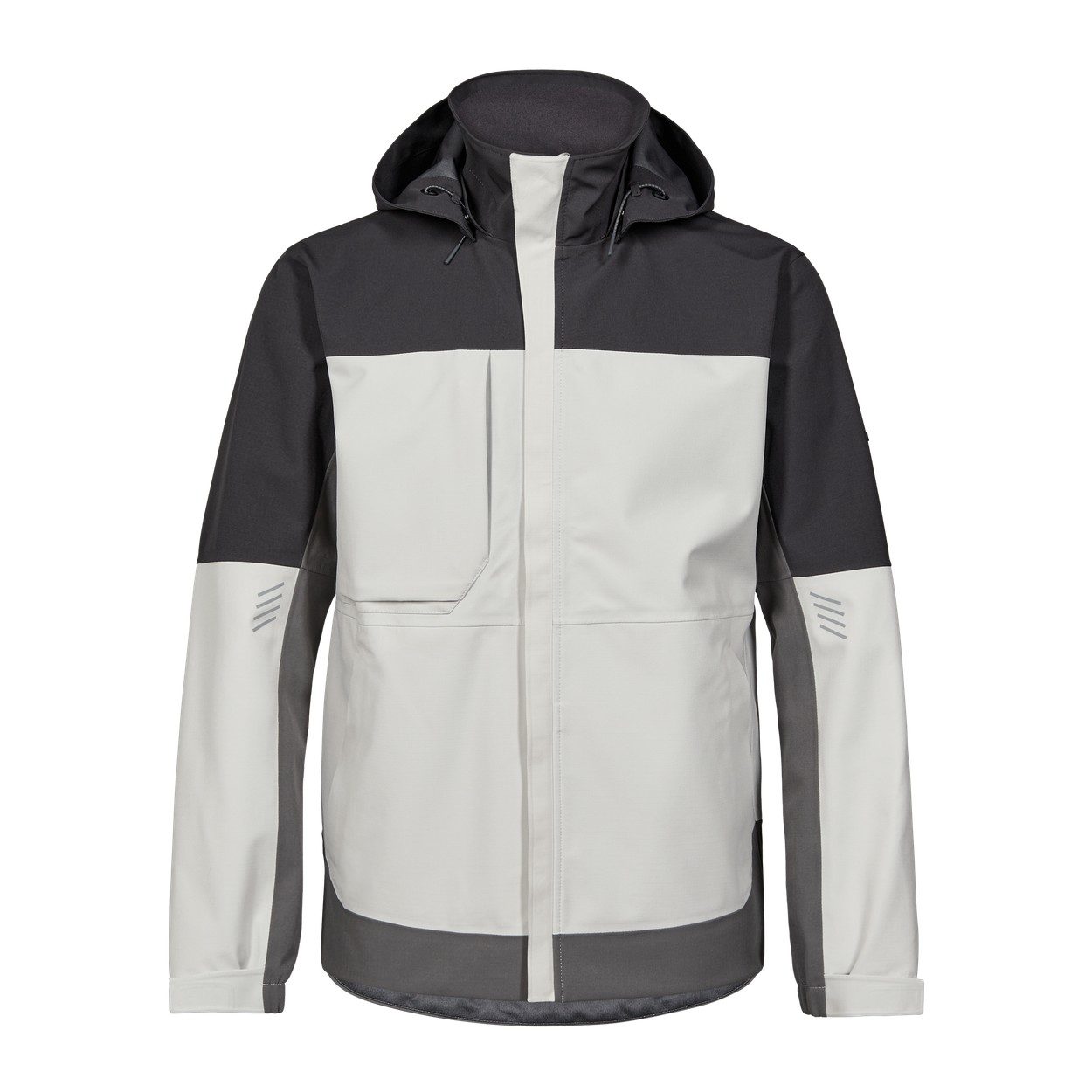 ENGEL Entire Shelljacke in Bone White / Anthracite Grey, Größe XS