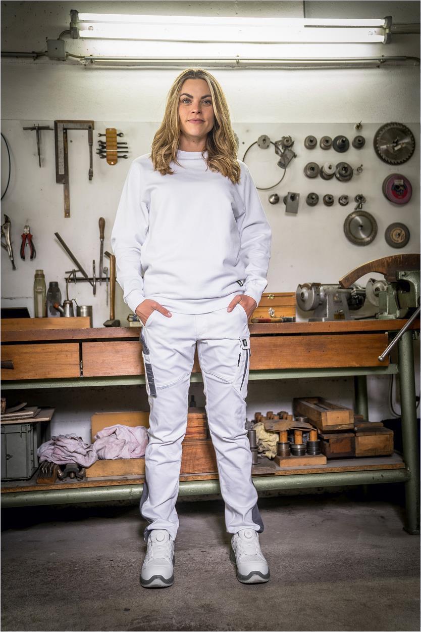 Rundhals-Sweater "Alex" Classic Line Weiß LWSR, Gr. 2XL von Leibwächter