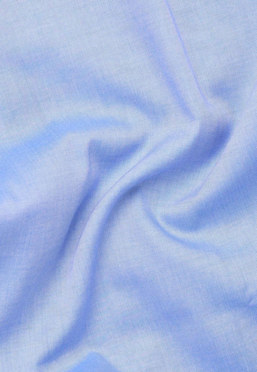 Herrenhemd kurzarm Comfort Fit in Blau, Gr. 54 von ETERNA - Detailaufnahme