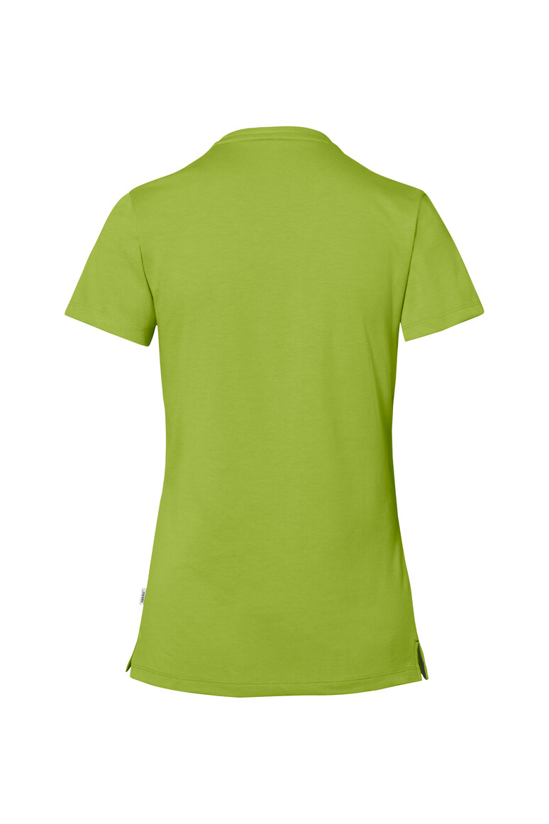 HAKRO 169 COTTON TEC® Damen V-Shirt in kiwi, Größe L