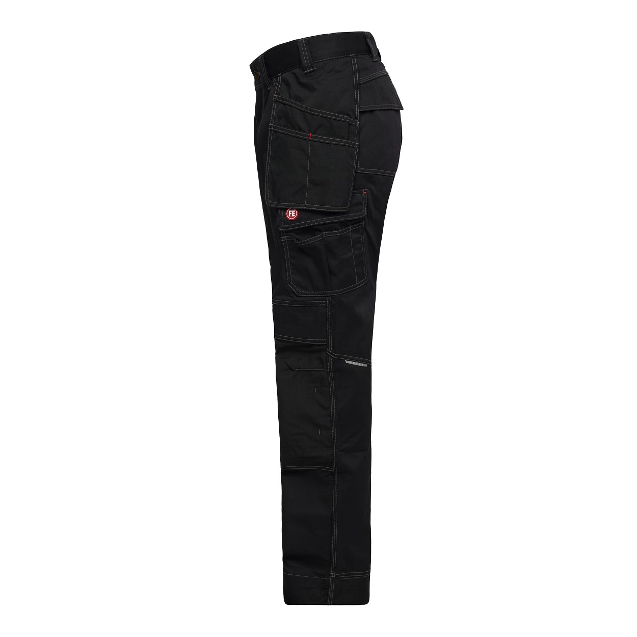ENGEL Combat Handwerkerhose mit Holstertaschen in Schwarz, Größe 26