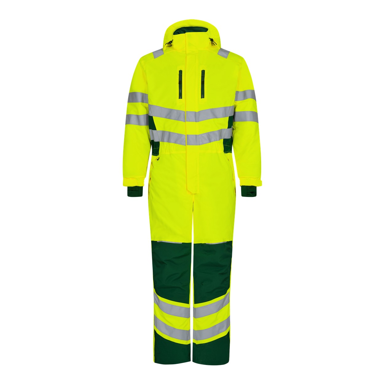 ENGEL Safety Winteroverall in Gelb/Grün, Größe XS