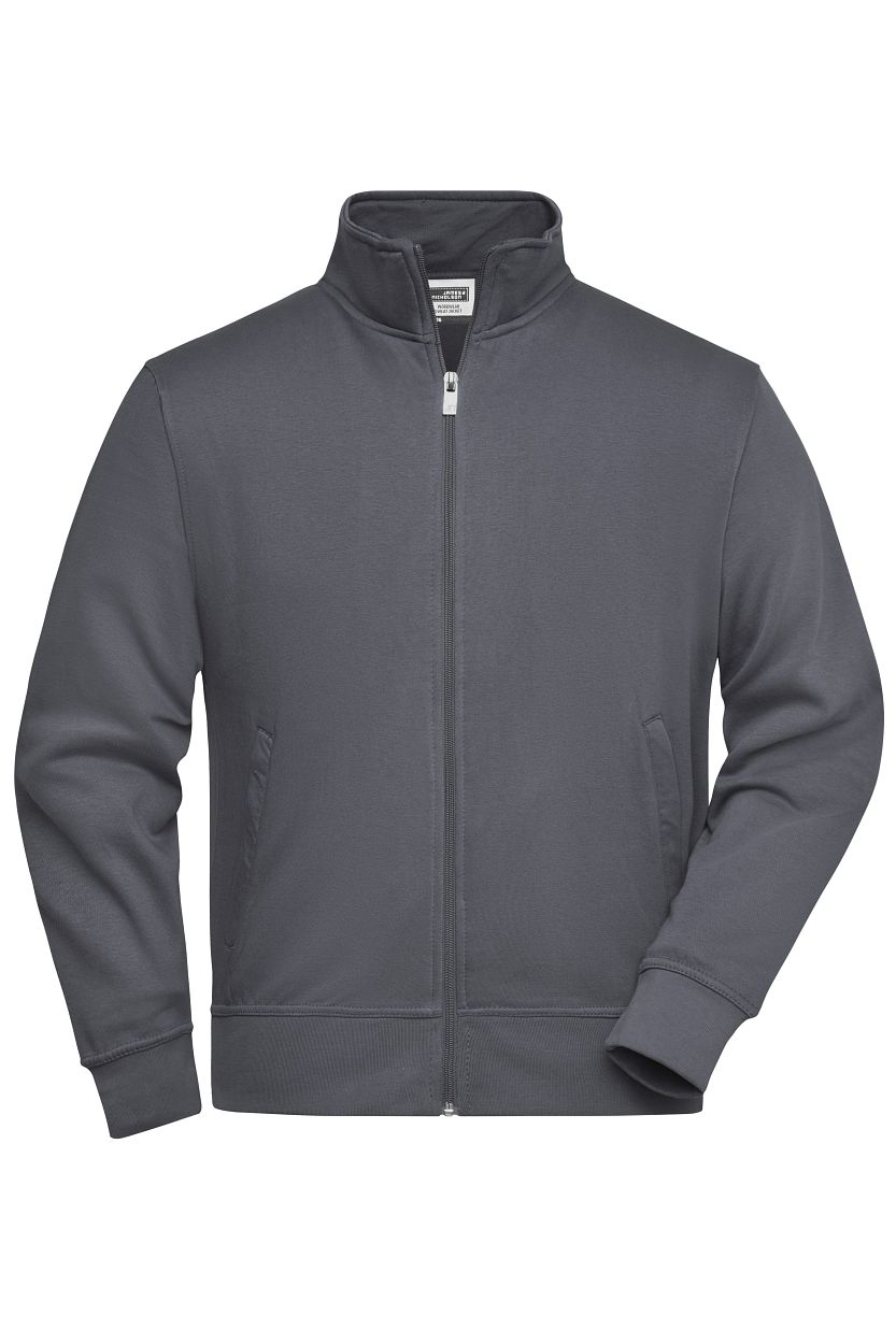 Workwear Sweat Jacket "JN836" in Carbon, Größe 6XL - Daiber