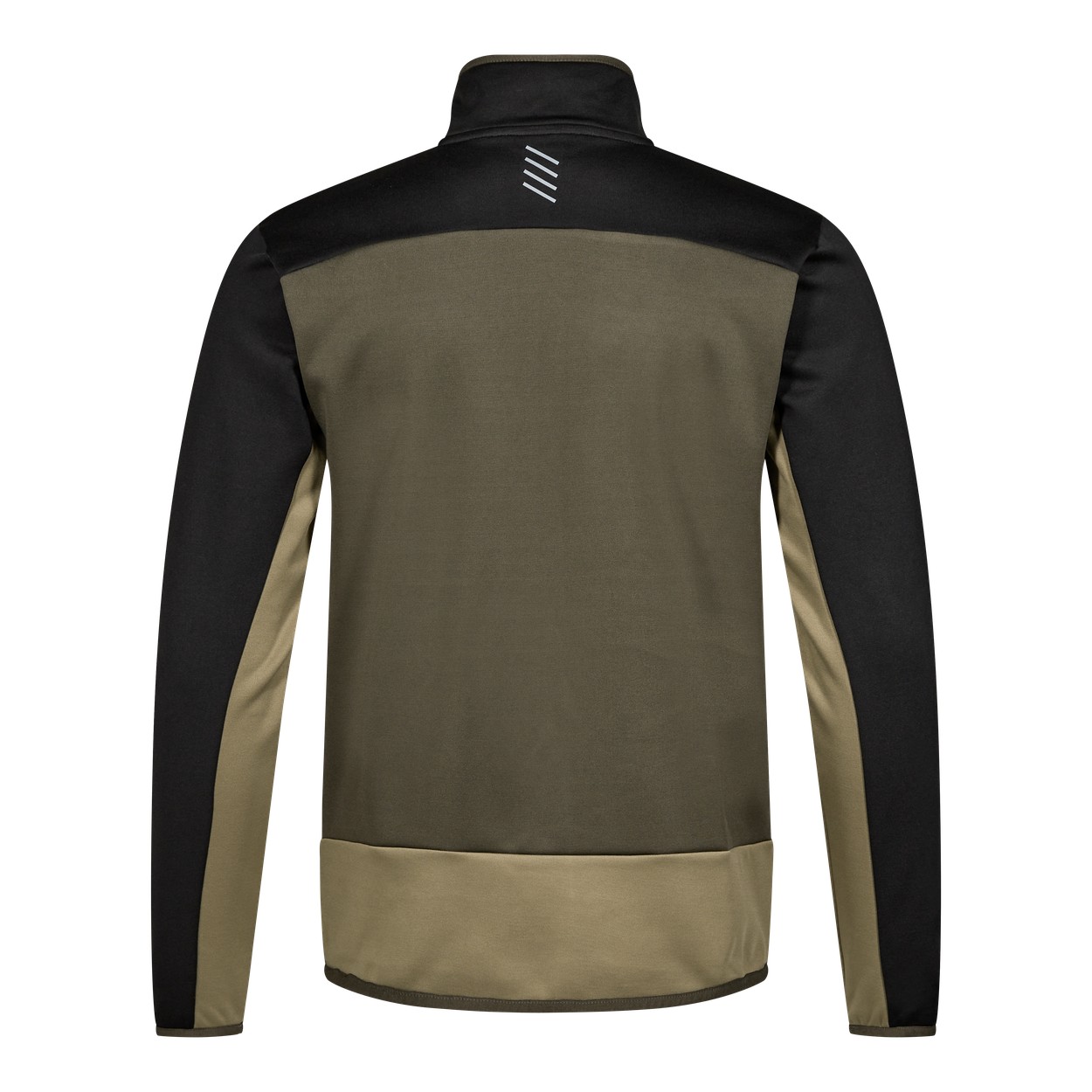 ENGEL Entire Midlayer-Cardigan in Forest Green/Schwarz, Größe XS