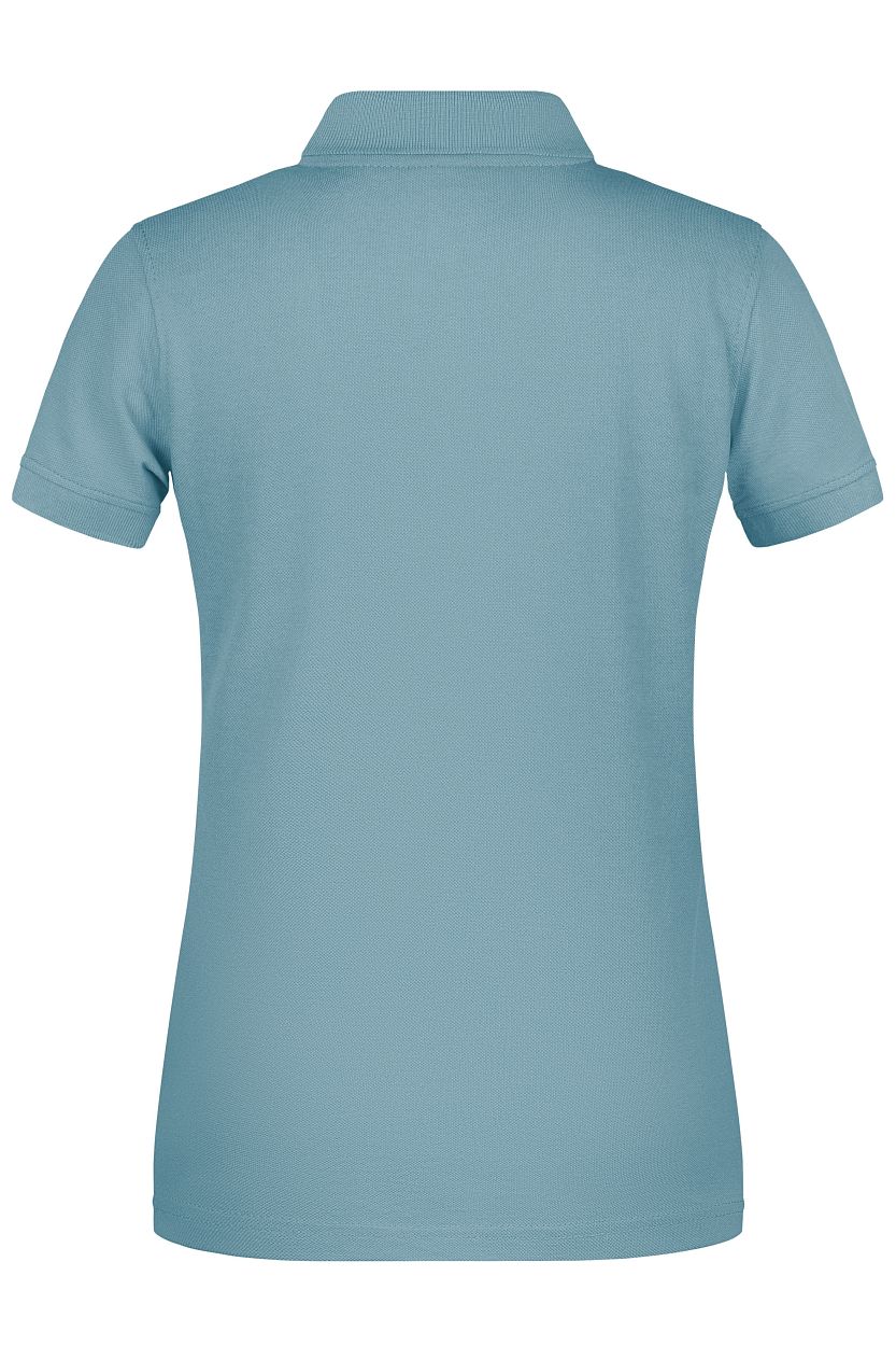 Ladies' ORGANIC Workwear Polo OCS Blended "JN873" in Steel-Blue, Größe 4XL - Daiber