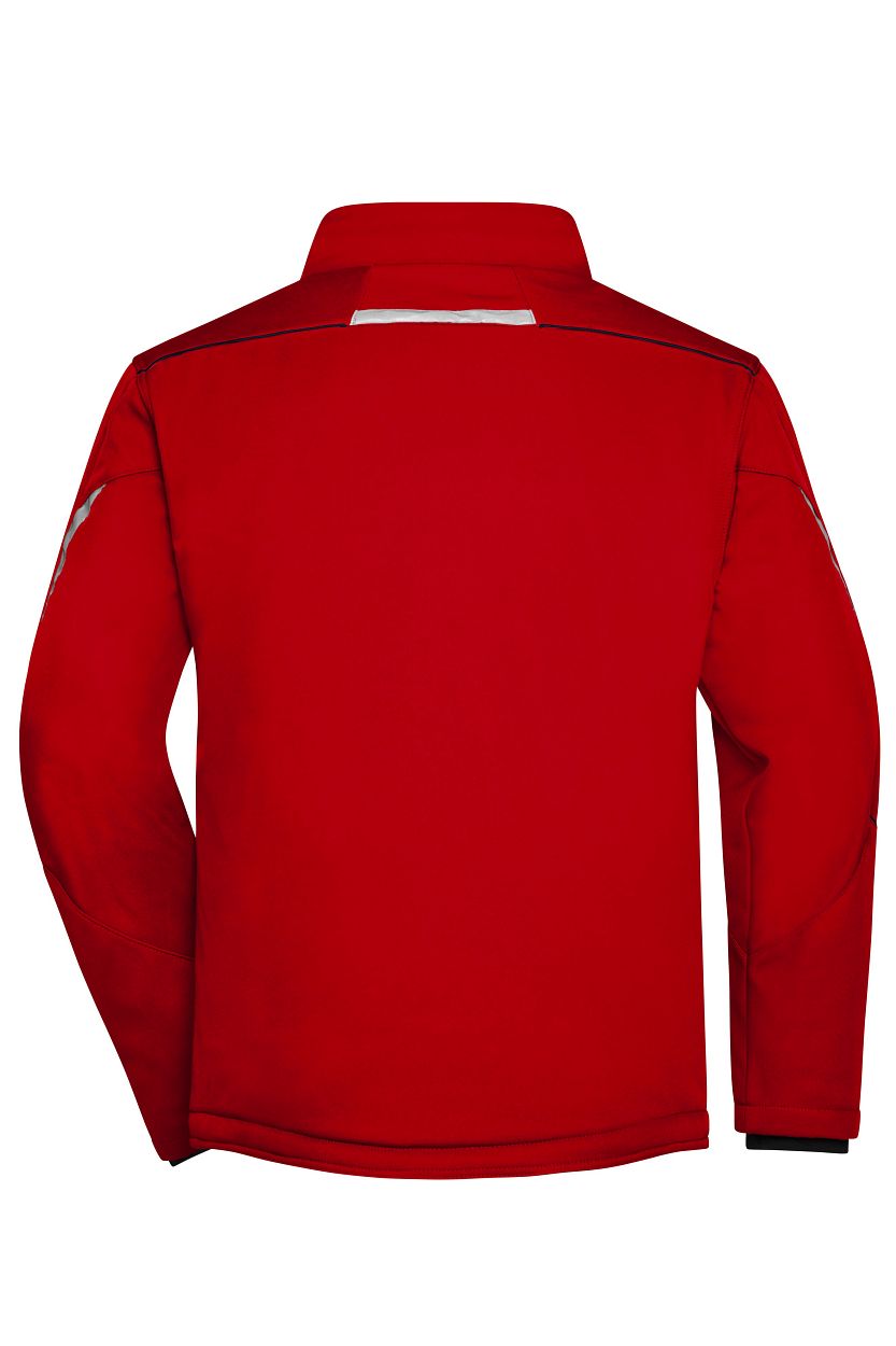 Workwear Softshell Padded Jacket - COLOR - "JN853" in Red/Navy, Größe 6XL - Daiber