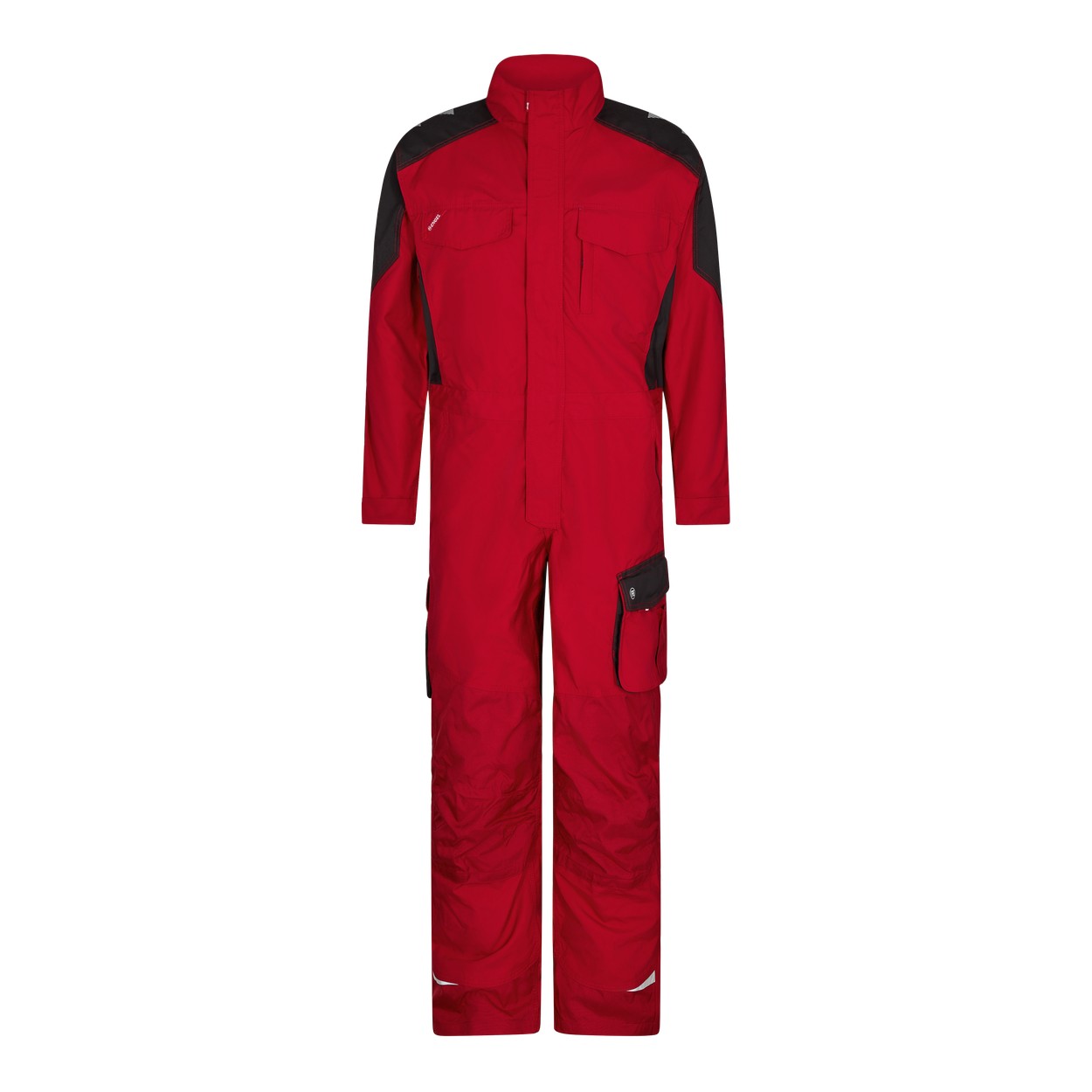 ENGEL Galaxy Overall in Tomato Red/Anthrazit Grau, Größe XS