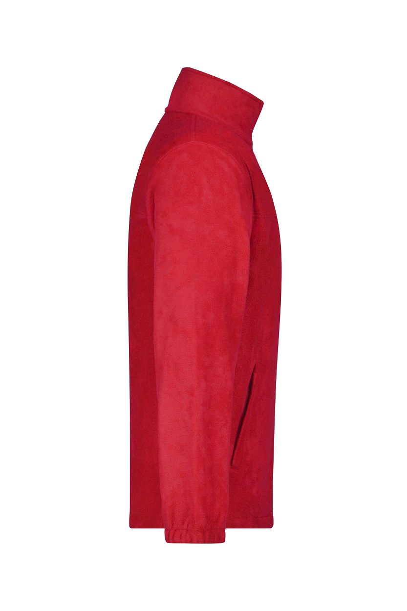 Full-Zip Fleece "JN044" in Red, Größe 4XL - Daiber