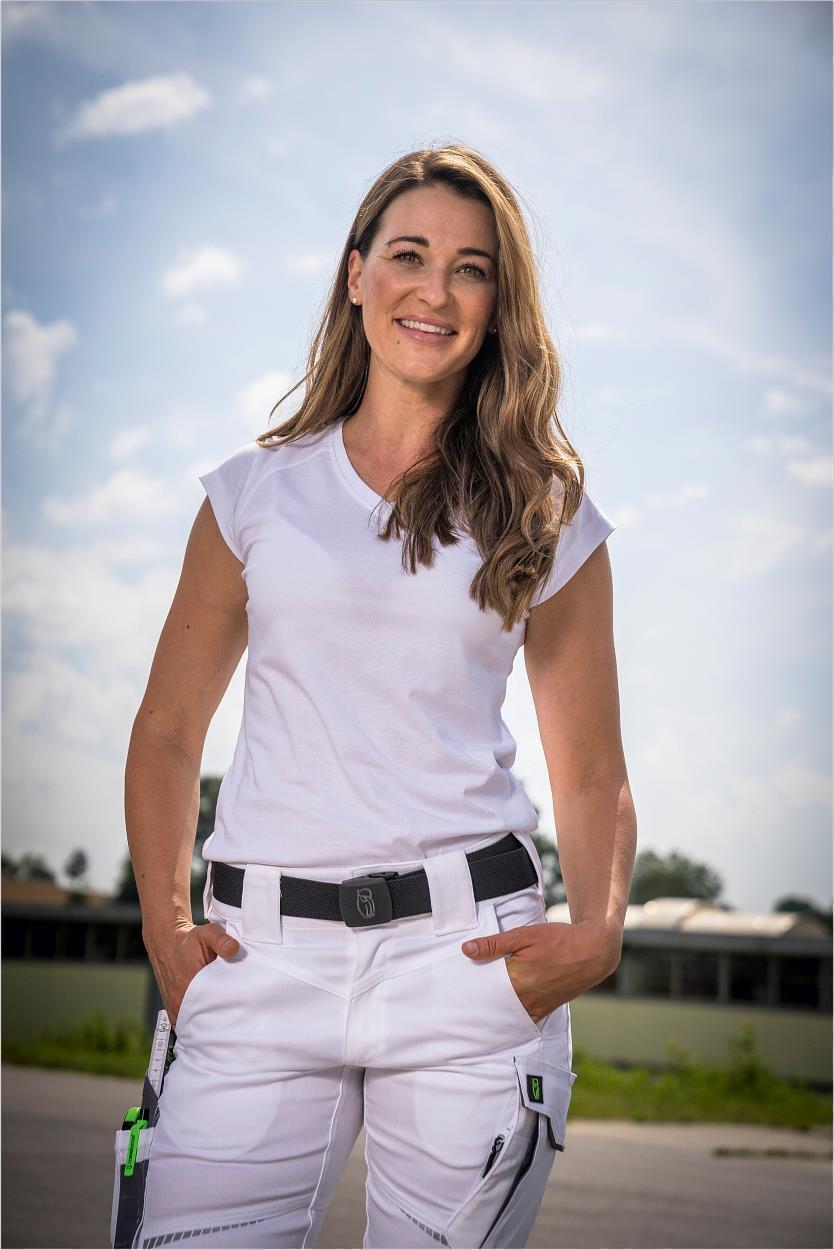 Damen T-Shirt "Lisa" Flex Line Weiß FLXDT, Gr. 52 von Leibwächter