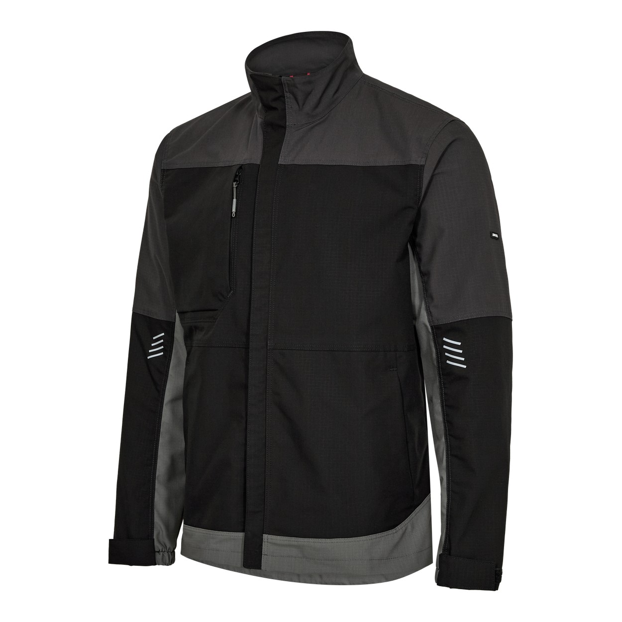 ENGEL Entire Arbeitsjacke mit 2-Wege-Stretch in Schwarz/Anthrazit Grau, Größe XS