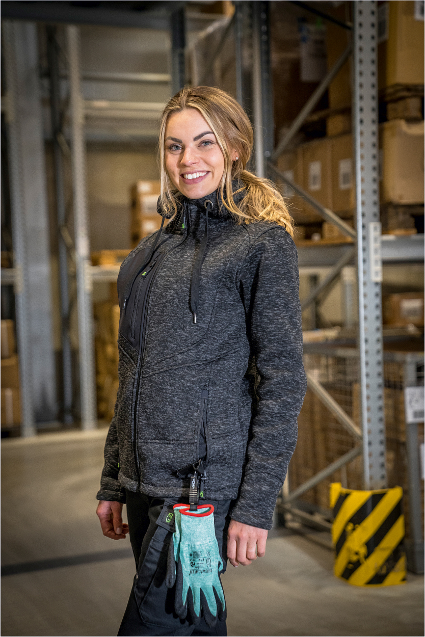 Strickjacke Casual Line Unisex Schwarz CASTJ, Gr. 2XL von Leibwächter