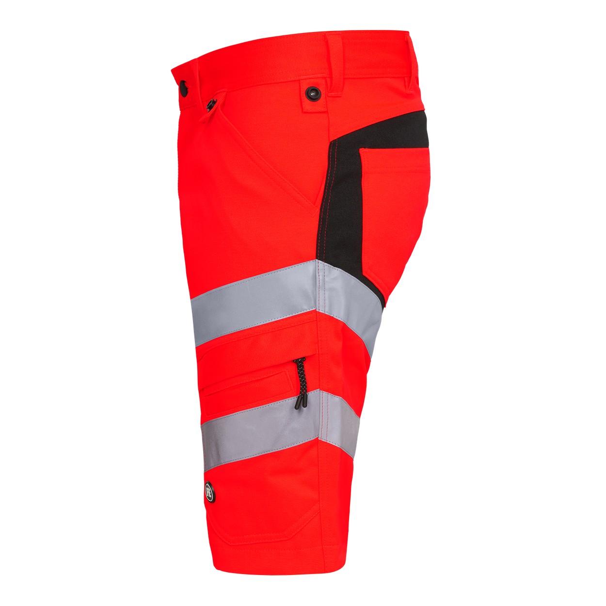 ENGEL Safety Arbeitsshorts mit 2-Wege-Stretch in Rot/Schwarz, Größe 54