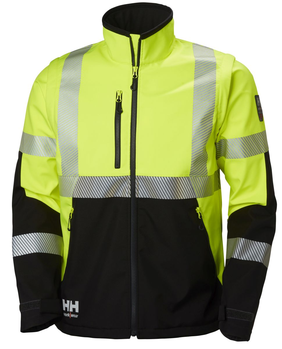 Hi-Vis Softshelljacke ICU in EN471 Yellow, Gr. M von Helly Hansen Workwear