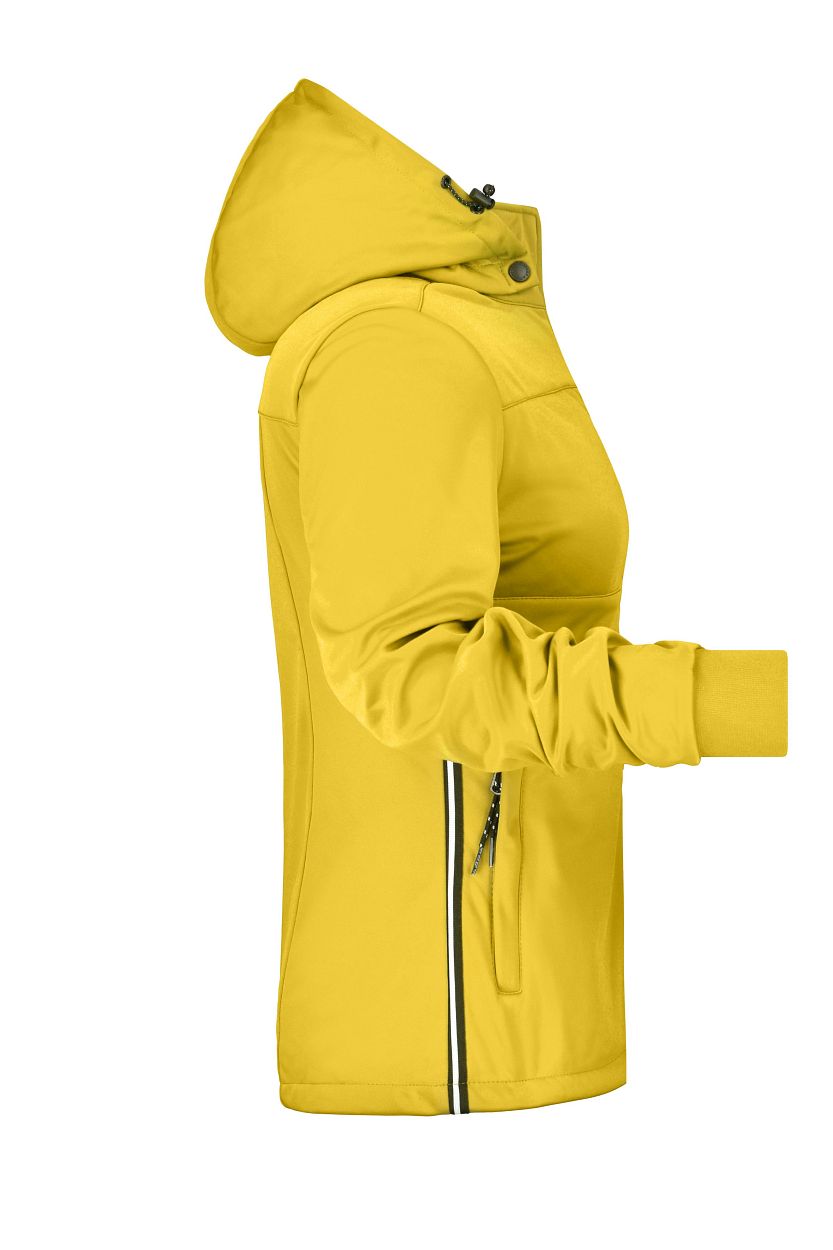 Ladies' Maritime Jacket "JN1077" in Sun-Yellow/Navy/White, Größe 2XL - Daiber