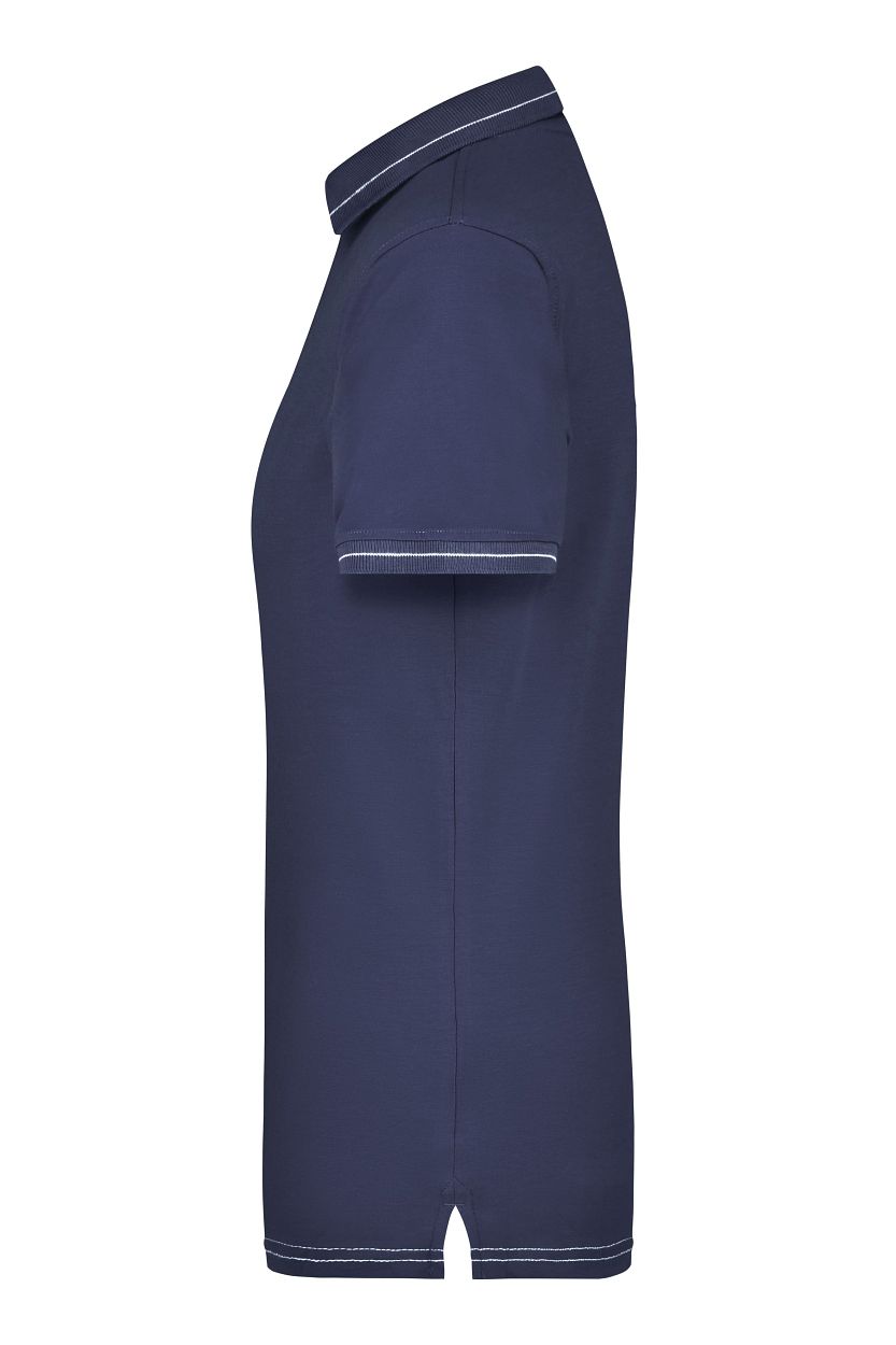 Ladies' Elastic Polo "JN568" in Navy/White, Größe 2XL - Daiber