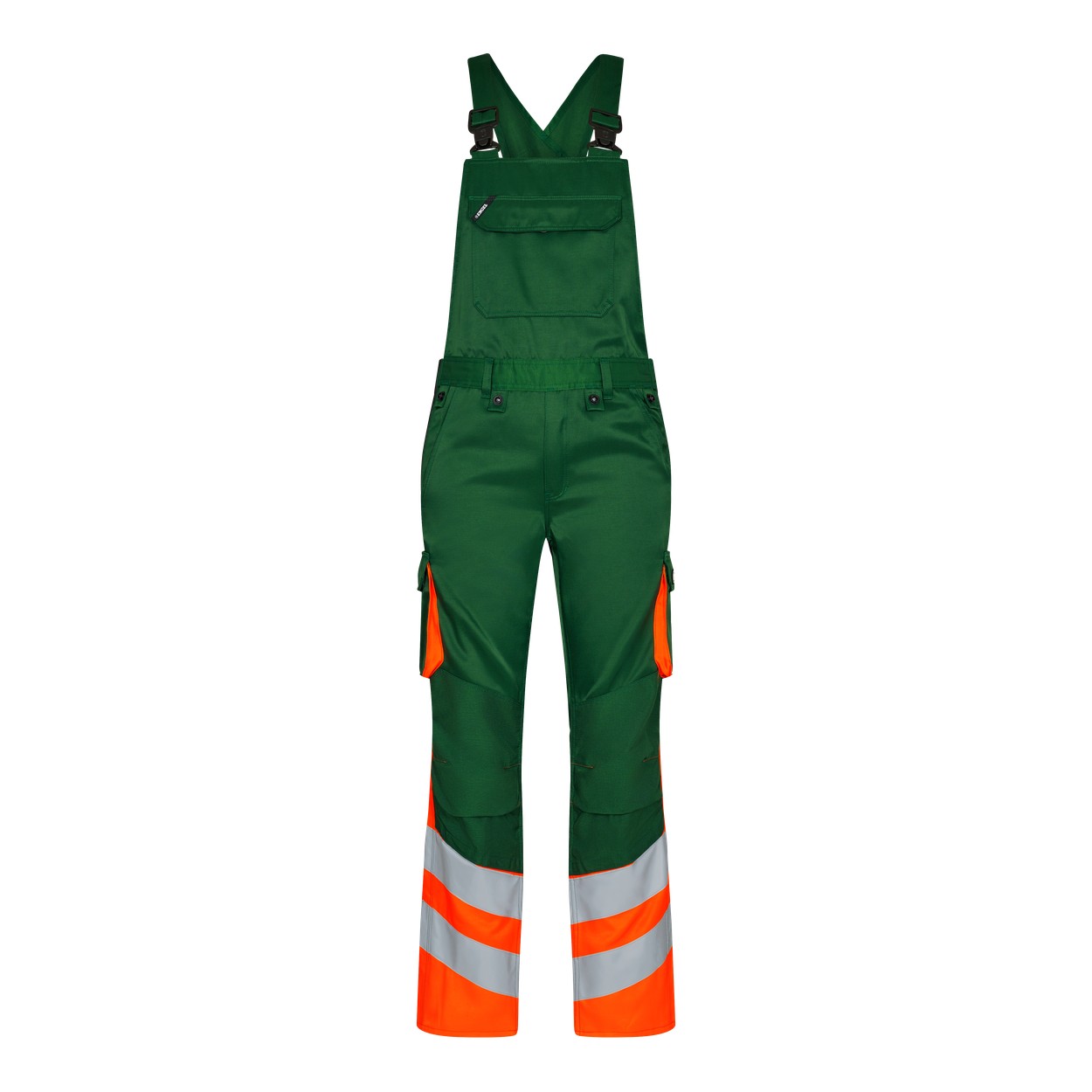 ENGEL Safety Light Latzhose in Grün/Orange, Größe 106