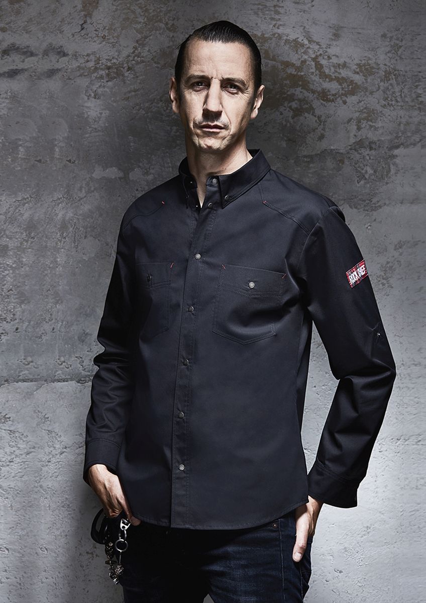 Kochhemd Button-Down ROCK CHEF®-Stage2 Größe 66 in Schwarz von Karlowsky