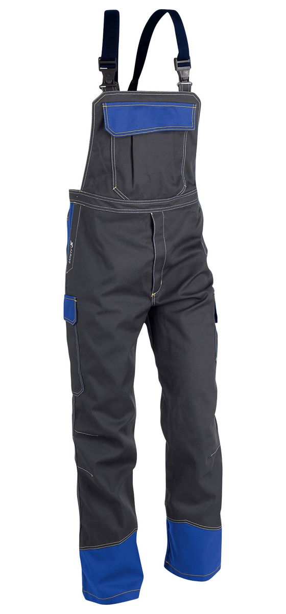 KÜBLER SAFETY 6 Latzhose PSA 3 in Anthrazit / kbl. Blau, Größe 25