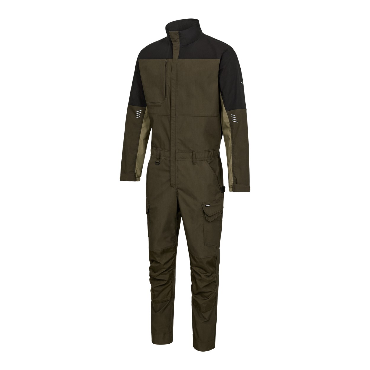 ENGEL Entire Overall mit 2-Wege-Stretch in Forest Green/Schwarz, Größe XS