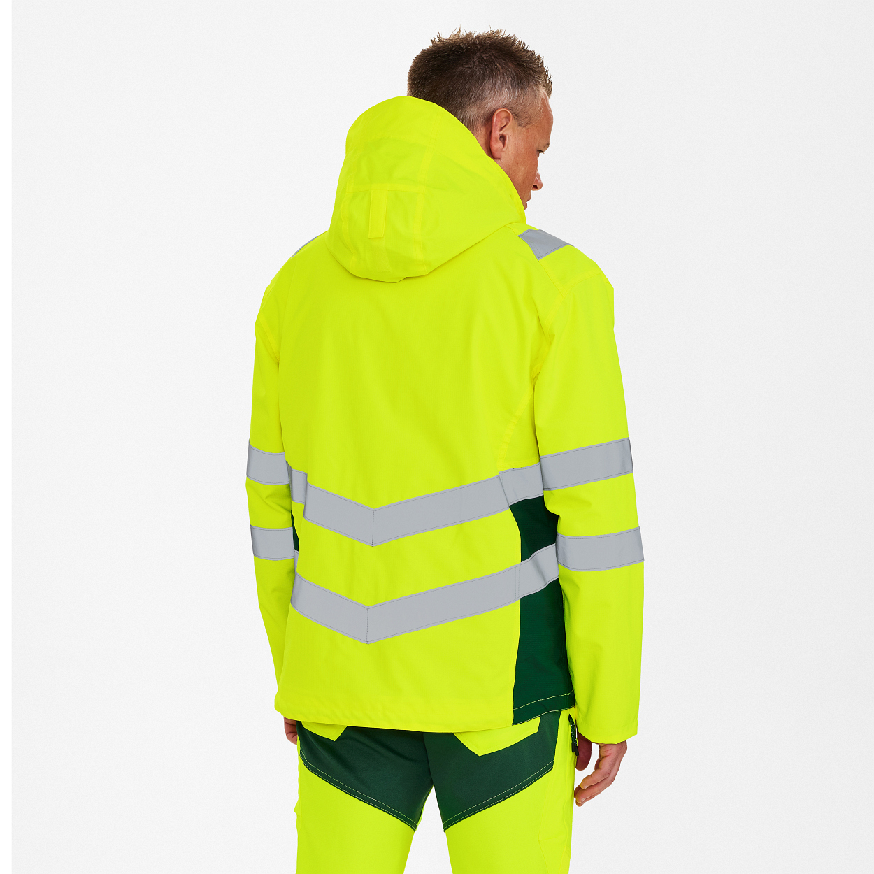 ENGEL Safety Shelljacke in Gelb/Grün, Größe XS