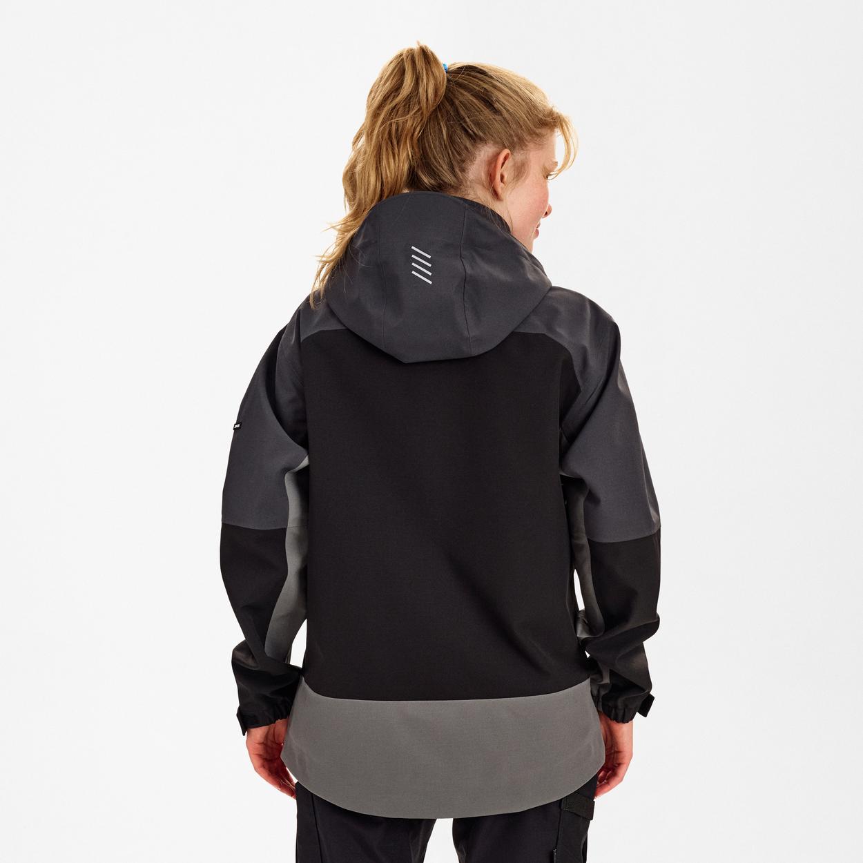ENGEL Entire Damen Shelljacke in Schwarz/Anthrazit Grau, Größe XS