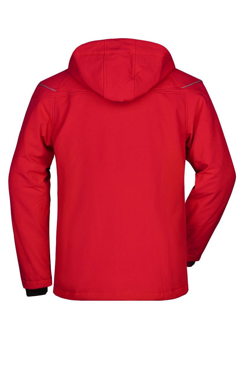 Men’s Winter Softshell Jacket "JN1000" in Red, Größe 3XL - Daiber