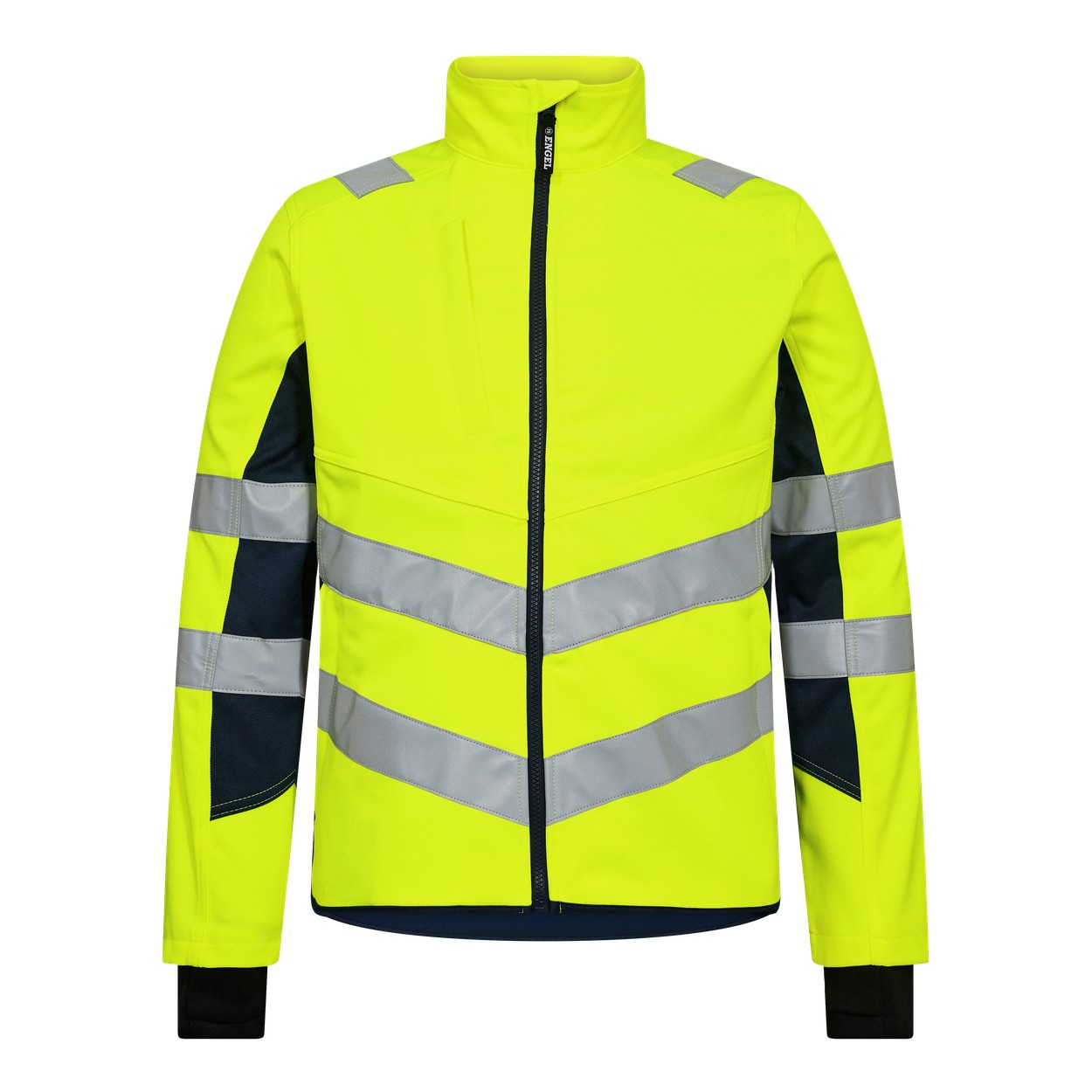 ENGEL Safety Arbeitsjacke mit 2-Wege-Stretch in Gelb/Blue Ink, Größe XS