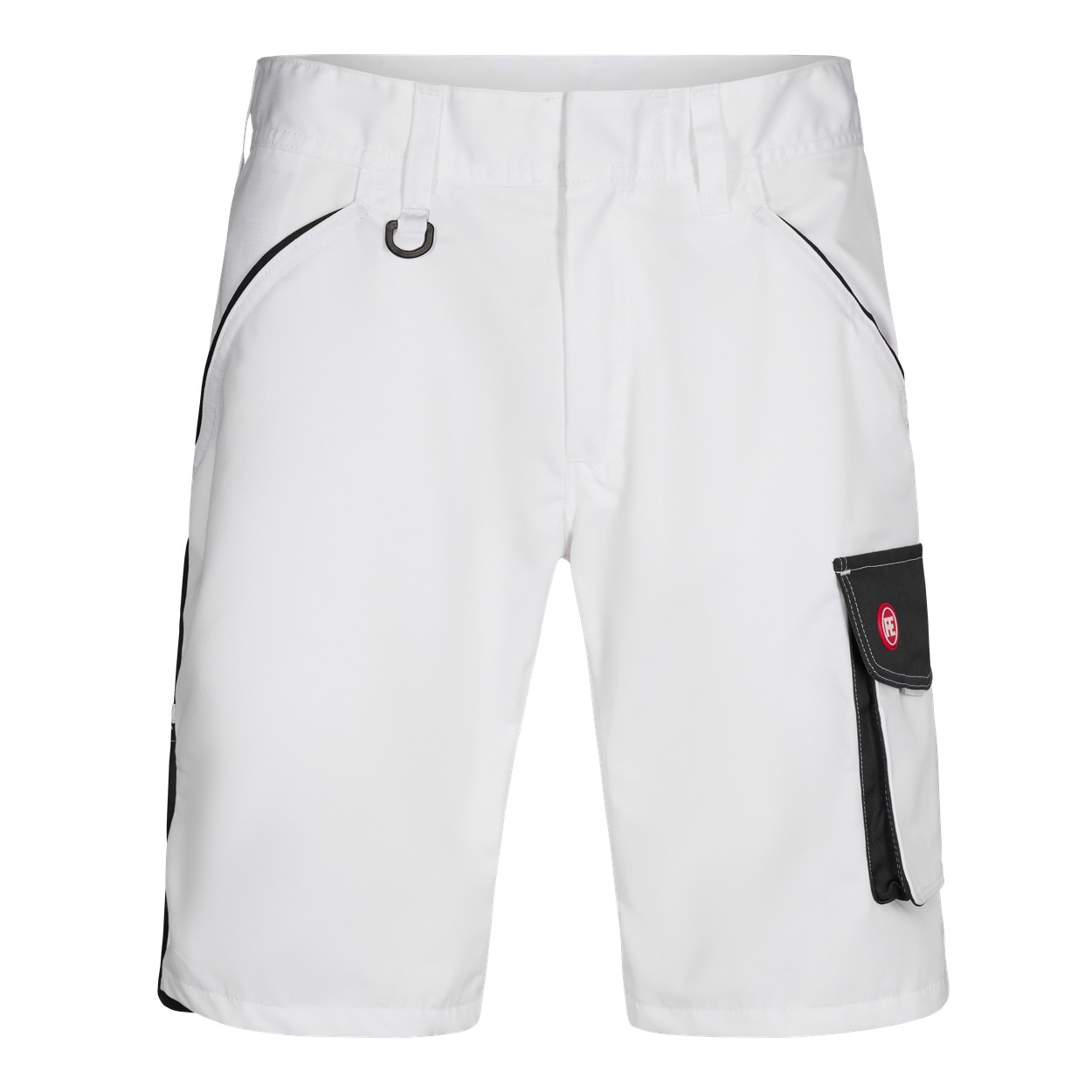 ENGEL Galaxy Light Arbeitsshorts in Weiss/Anthrazit Grau, Größe 54