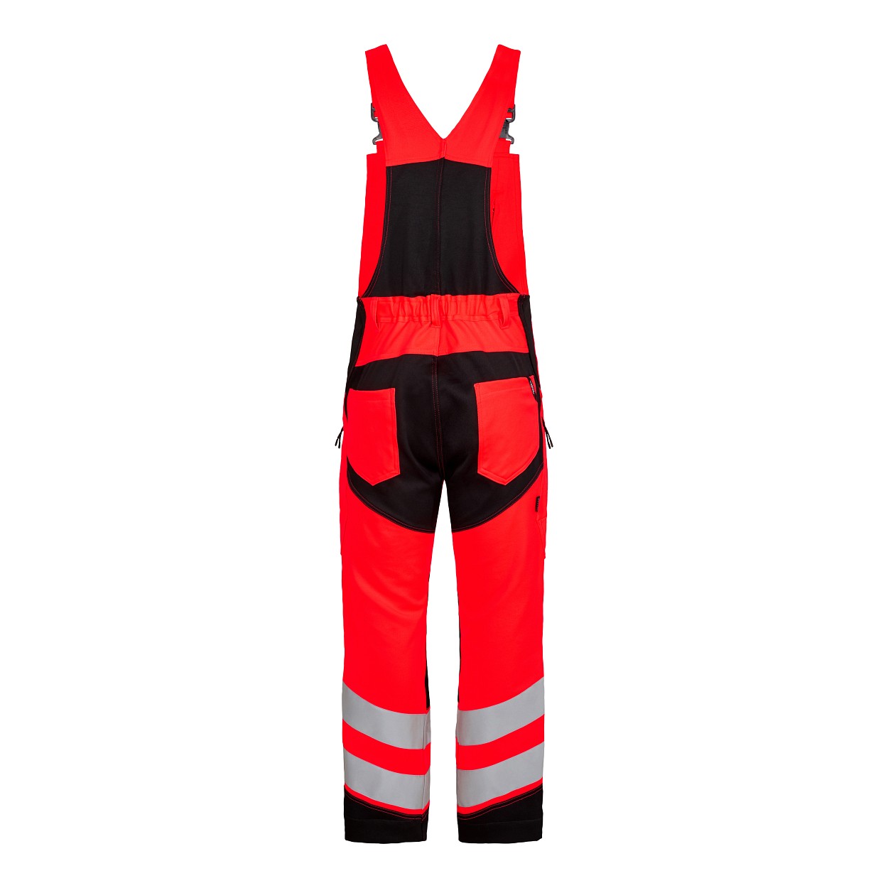 ENGEL Safety Latzhose in Rot/Schwarz, Größe 23