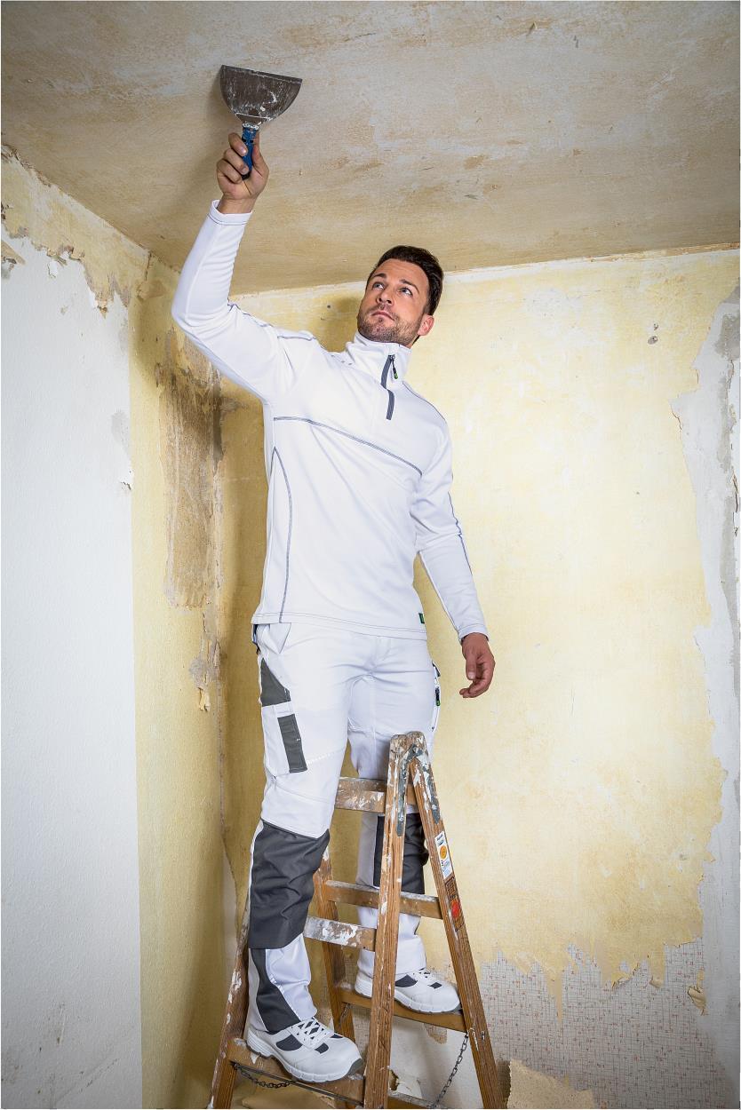 Bundhose Flex Line in Weiß-Grau, Gr. 98 von Leibwächter