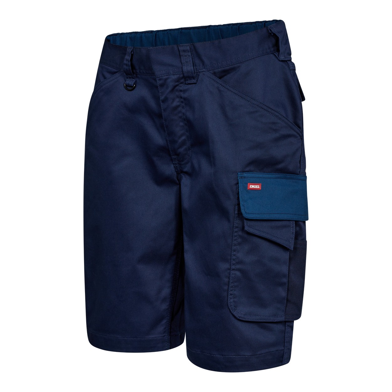ENGEL Galaxy Damen Arbeitsshorts mit 2-Wege-Stretch in Blue Ink/Dark Petrol, Größe 48