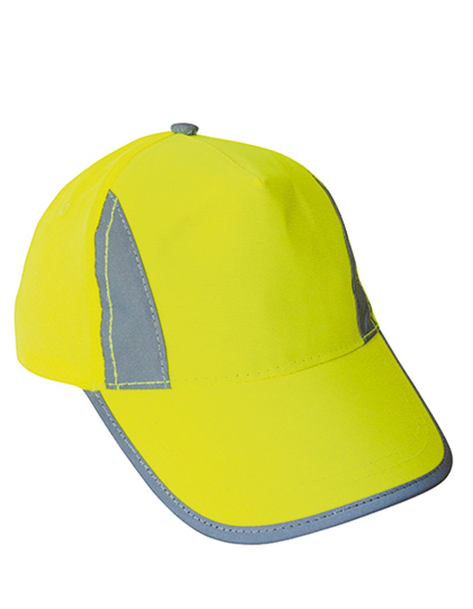 Korntex® Premium Fluo Cap für Kinder und Erwachsene "Nice" in Signal Yellow, Größe One Size