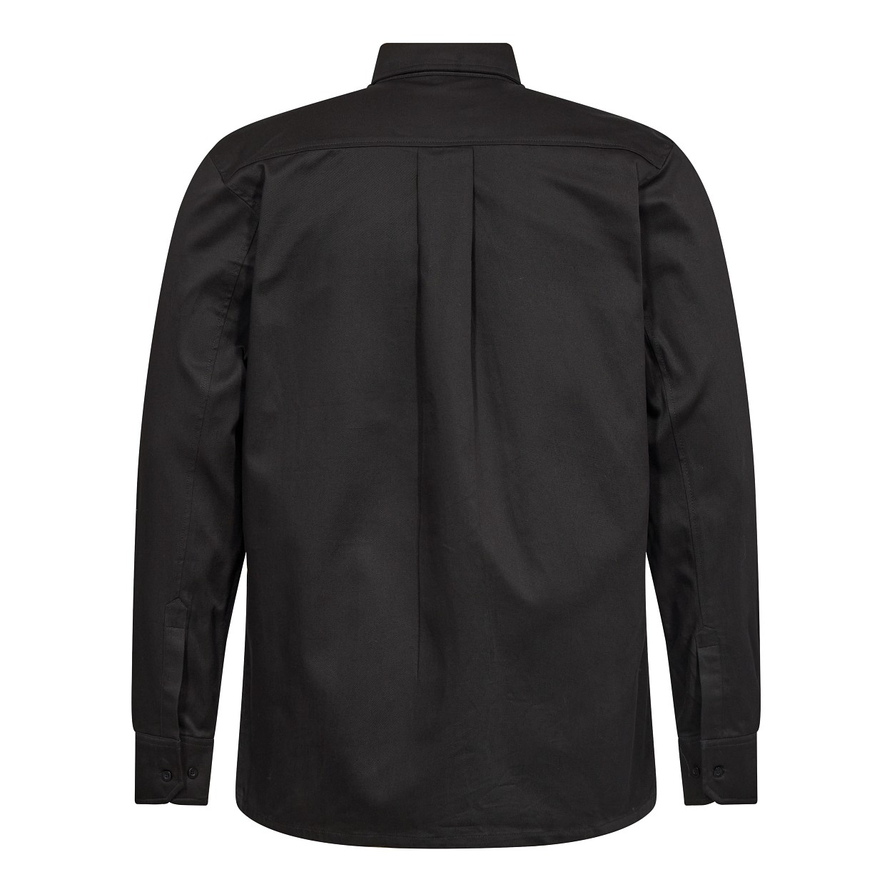 ENGEL Extend Baumwolle Langarm-Hemd in Schwarz, Größe XS