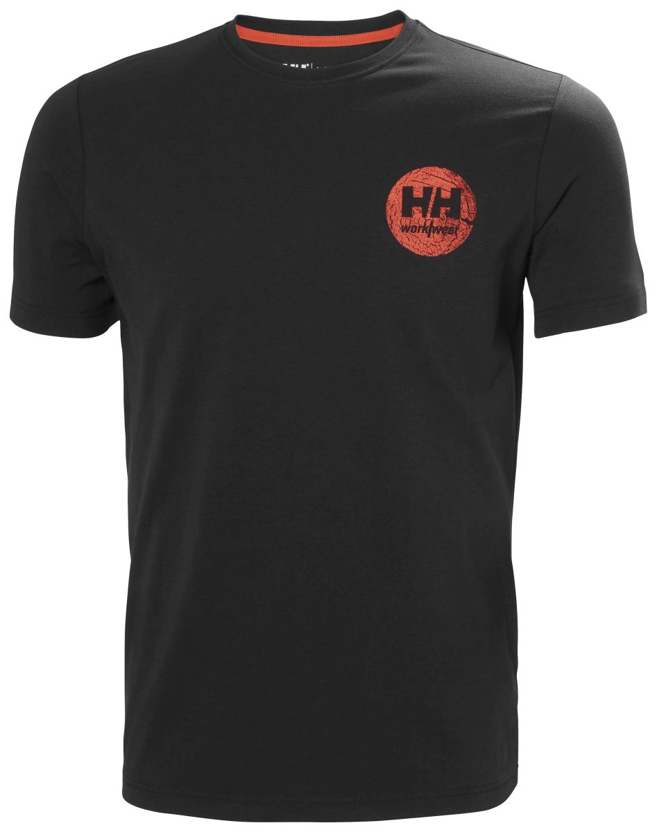 T-Shirt Logo in Black, Gr. 4XL von Helly Hansen Workwear