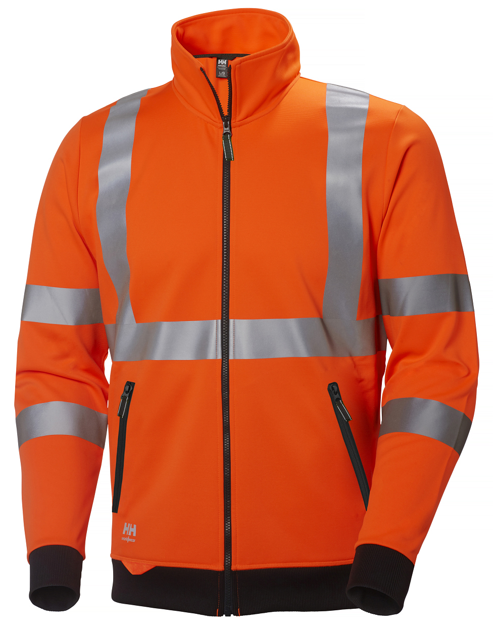 ADDVIS Zip Sweatshirt "79112" in ORANGE, Größe 4XL - Helly Hansen Workwear