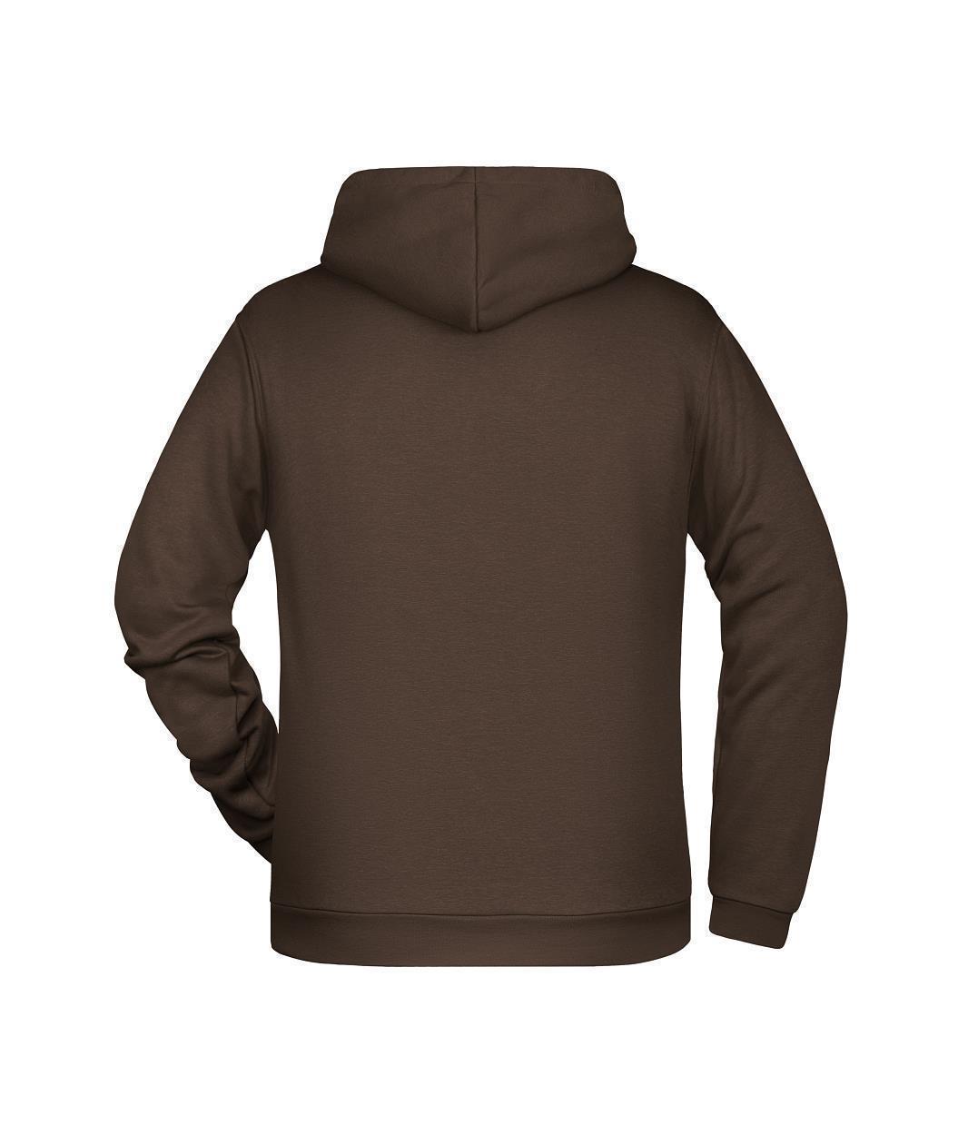 Men's Promo Hoody "JN796" in Brown, Größe 5XL - Daiber