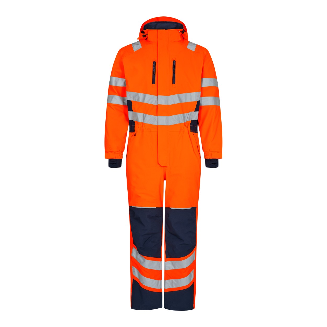 ENGEL Safety Winteroverall in Orange/Blue ink, Größe XS