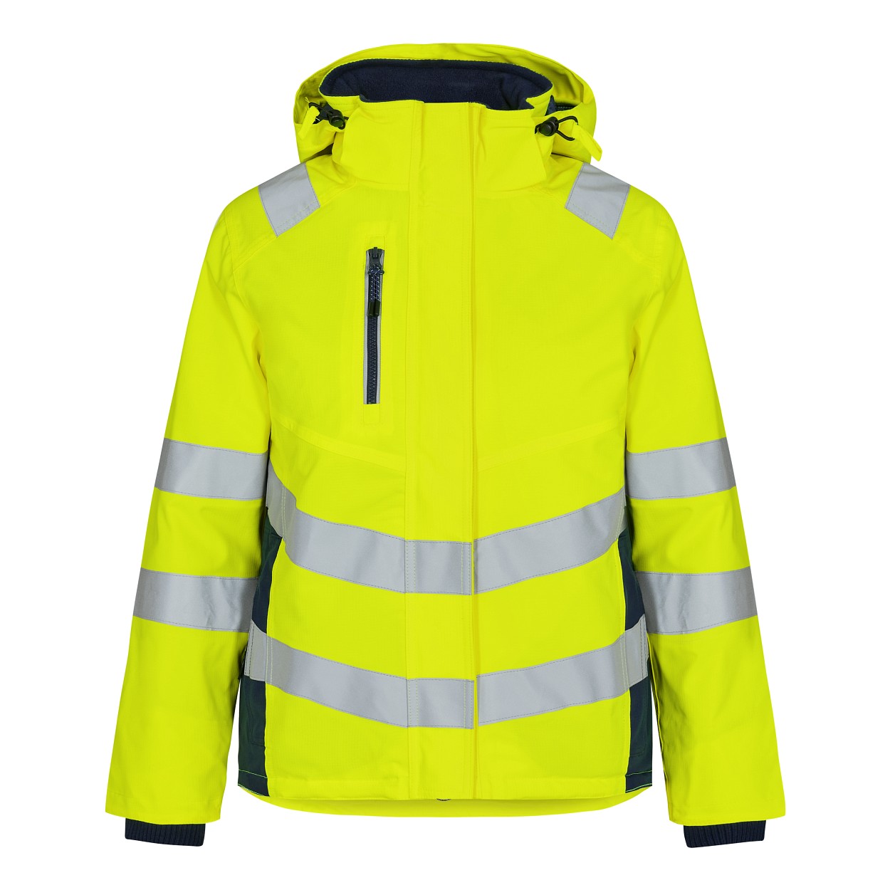 ENGEL Safety Damen Winterjacke in Gelb/Blue Ink, Größe XS