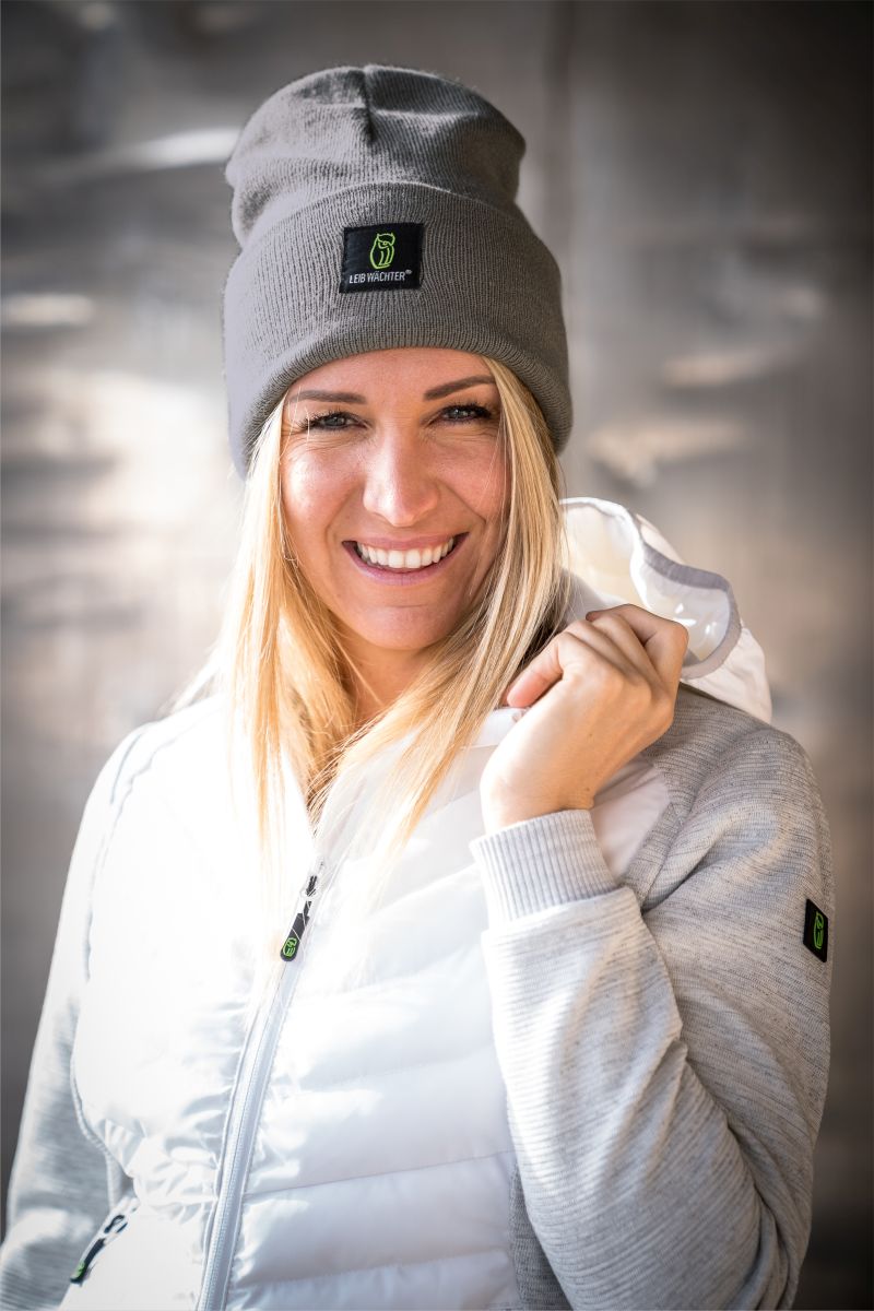 Beanie in Grau LWMZ von Leibwächter