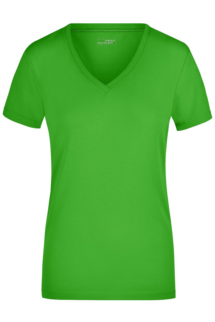 Ladies' Stretch V-T "JN928" in Lime-Green, Größe 2XL - Daiber