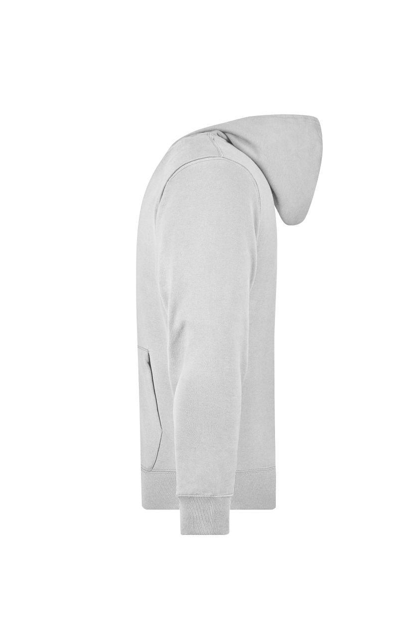 Men's Hooded Jacket "JN042" in White, Größe 3XL - Daiber