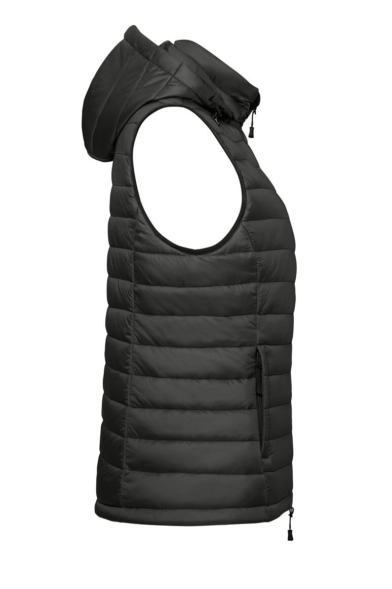 HAKRO 297 Damen Kapuzen Loftweste in karbongrau, Größe 3XL