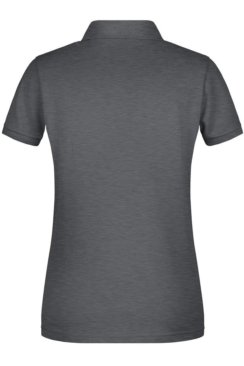 Ladies' Basic Polo OCS Standard "8009" in Black-Heather, Größe 2XL - Daiber