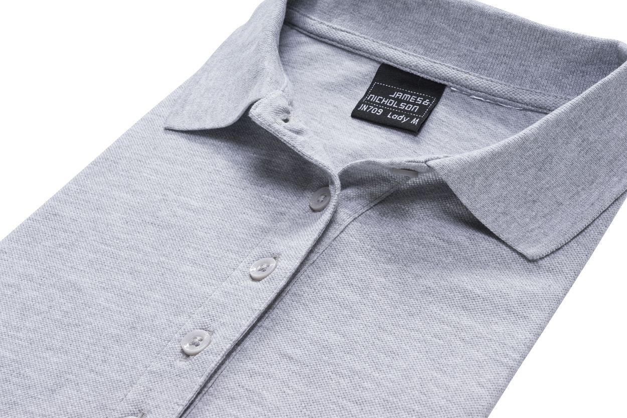 Ladies' Elastic Polo Piqué "JN709" in White, Größe 2XL - Daiber