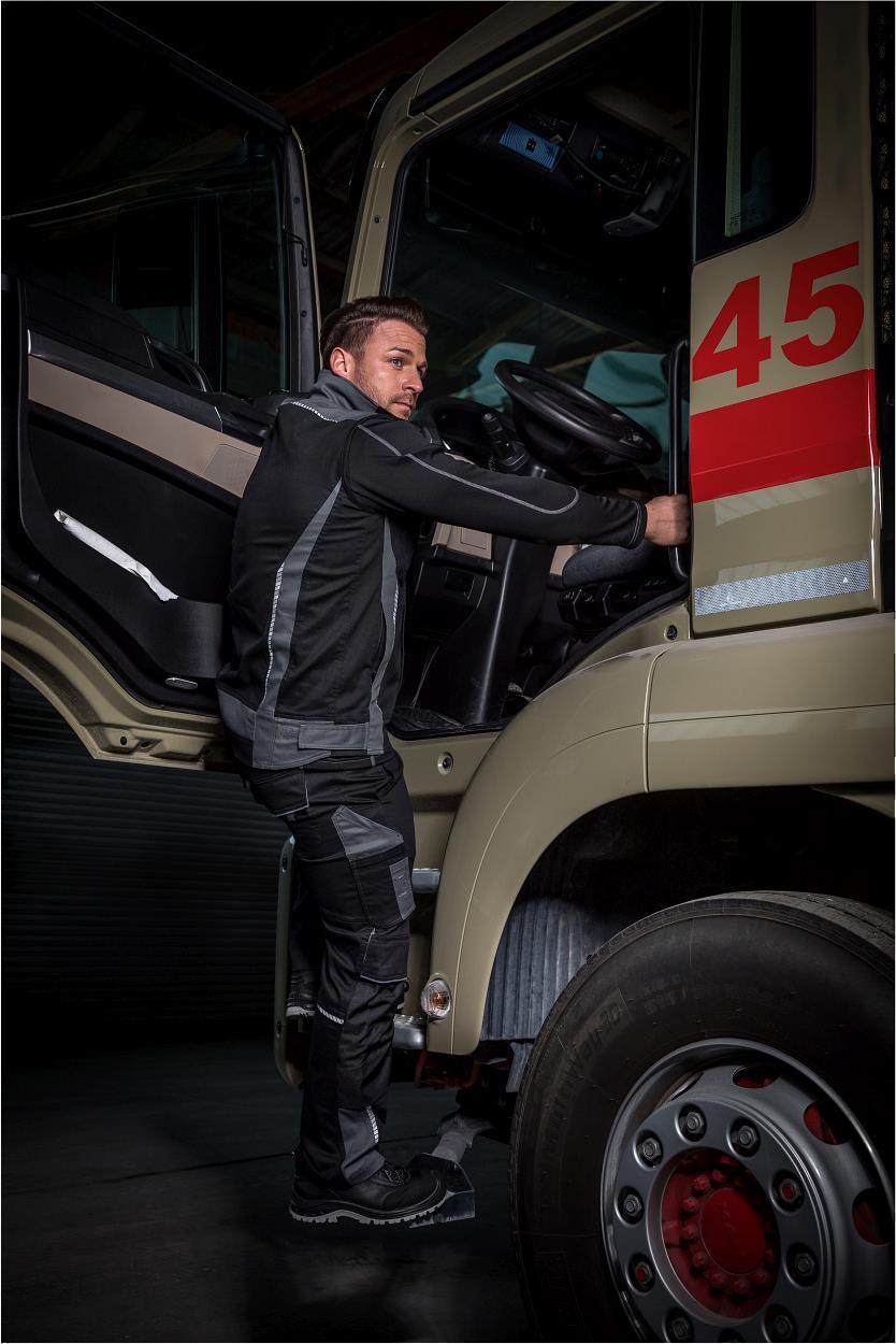 Bundhose Flex Line in Schwarz-Grau, Gr. 98 von Leibwächter